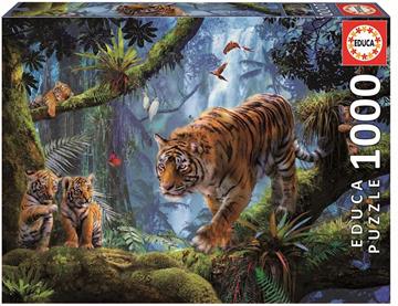 Imagen de Puzzle1000 Piezas Tigres En el Arbol 
