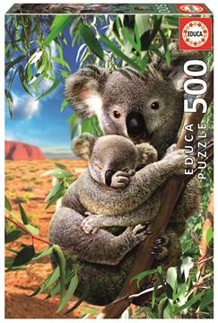 Imagen de Puzzle 500 Piezas Koala Con Su Cachorro