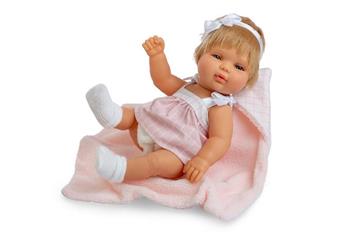 Imagen de Muñeca Baby Smile Vestido Rosa