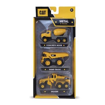Imagen de Pack 3 Máquinas de Obras Públicas Cat de Metal 11 cm