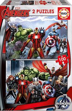 Imagen de Puzzle 2x100 piezas Avengers Educa