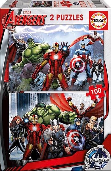 Imagen de Puzzle 2x100 piezas Avengers Educa