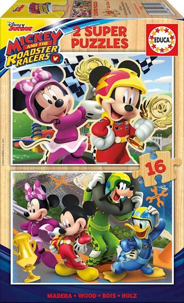 Imagen de Puzzle 2x16 piezas Mickey and The Roadster Racers Educa