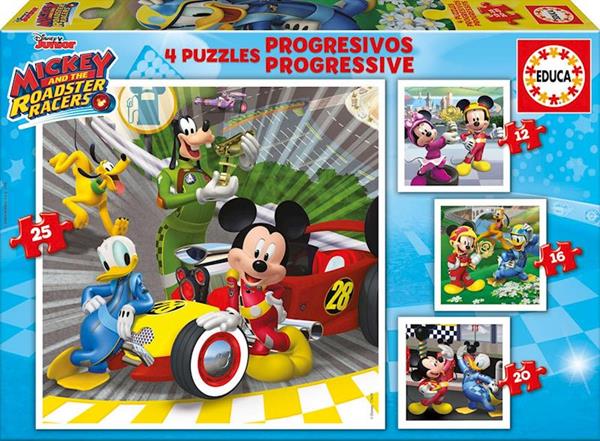Imagen de Puzzle Progresivos Mickey & The Roadster Racers Educa