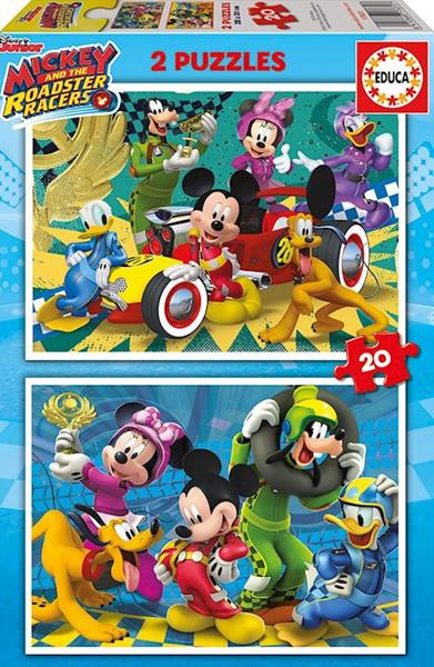 Imagen de Puzzle 2x20 piezas Mickey & The Roadster Racers Educa