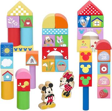 Imagen de Bote Bloques Madera Mickey & Minnie