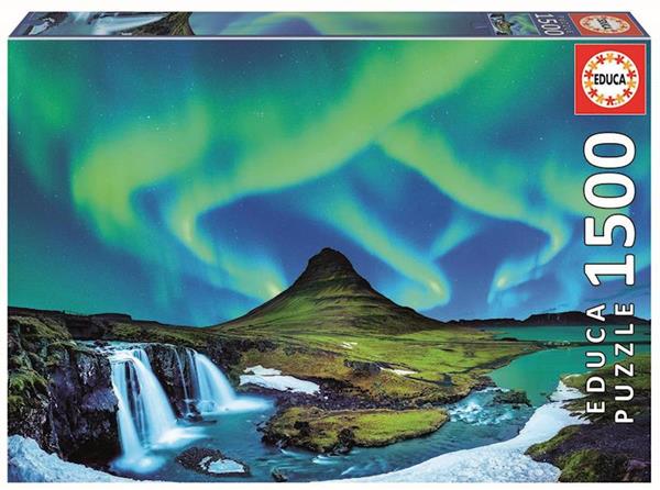 Imagen de Puzzle 1500 Piezas Aurora Boreal Islandia 