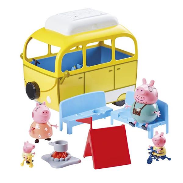 Imagen de Autocaravana Serie Peppa Pig Bandai con figuras