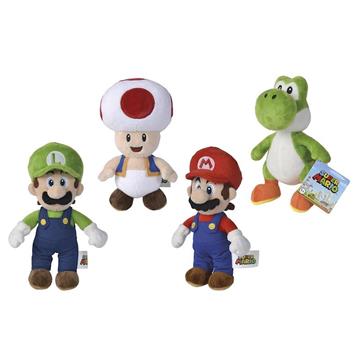 Imagen de Peluches Mario Bros Luigi Yoshi y Toad 20 Cm