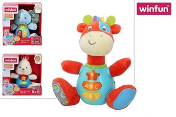 Imagen de Peluche Luz y Sonido Animales Color Baby