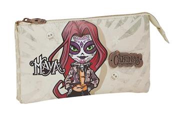 Imagen de Estuche Catrinas Triple Maya