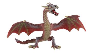 Imagen de Figura Dragon Alas Abiertas Rojo