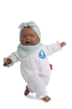 Imagen de SaniBaby Muñeca Bebé Antibacterias con Lazo Verde
