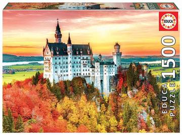 Imagen de Puzzle Otoño Castillo Neuschwanstein 1500 Piezas