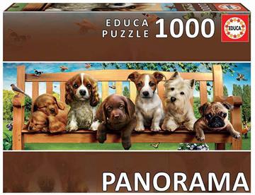 Imagen de Puzzle Perritos Banco 1000 Piezas