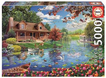 Imagen de Puzzle Casa En El Lago 5000 Piezas