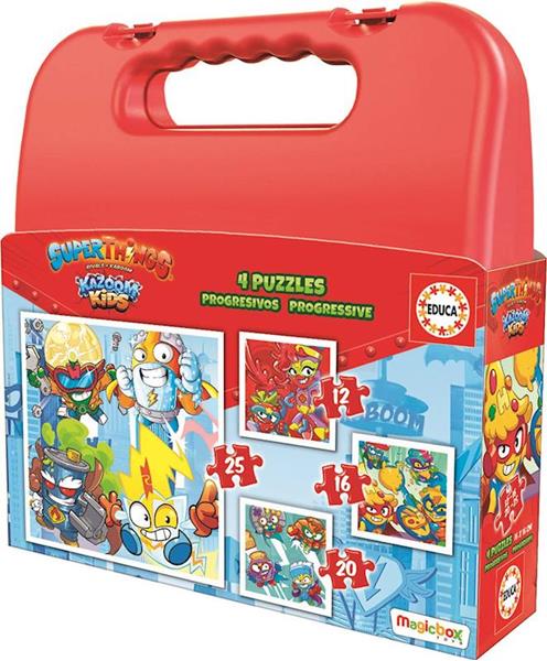 Imagen de Puzzle Maleta SuperThings Progresivos