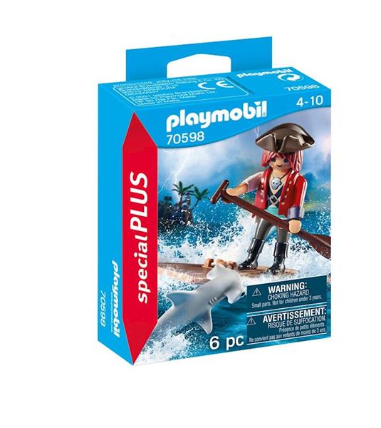 Imagen de Figura Playmobil Special Plus Pirata Tiburón