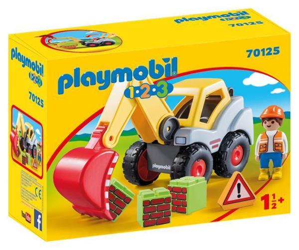 Imagen de Playmobil 1.2.3 Pala Excavadora