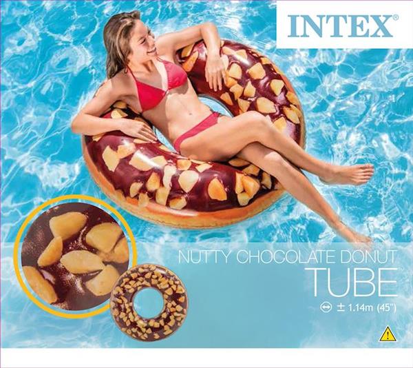 Imagen de Figura Hinchable Donut Chocolate Decorado Intex