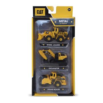 Imagen de Pack 3 Vehículos Obras Metal CAT