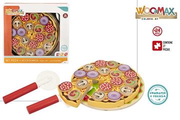 Imagen de Pizza De Madera 27 Piezas Woomax