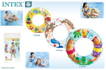 Imagen de Flotador hinchable Dinosaurios Intex 61 cm