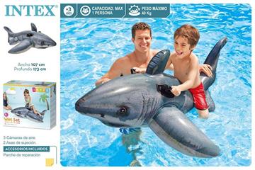Imagen de Colchoneta hinchable Tiburón Intex
