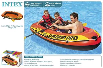 Imagen de Barca Hinchable Explorer Pro300 Con Remos Y Bomba
