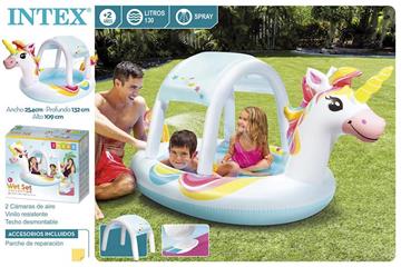 Imagen de Piscina Hinchable Unicornio 254x132x109cm 