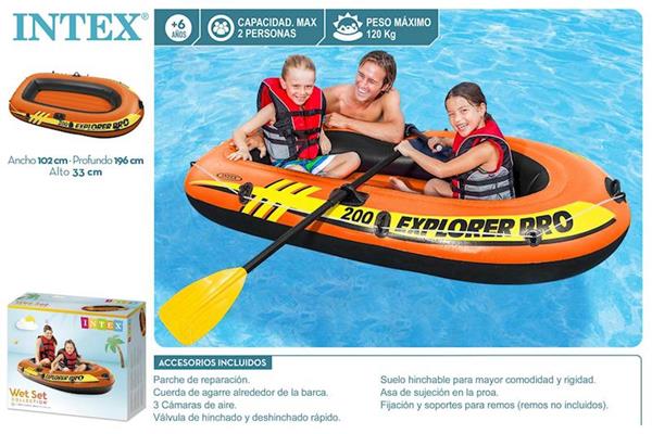 Imagen de Barca hinchable Explorer Pro 200 Intex