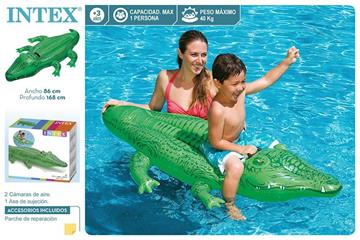 Imagen de Figura Hinchable Cocodrilo Con Asas Intex