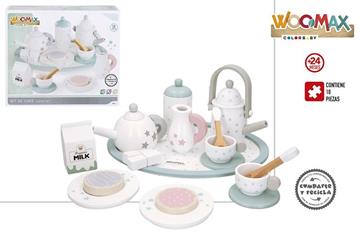 Imagen de Juego De Café De Madera Woomax 18 Piezas