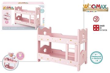 Imagen de Litera De Madera Para Muñecas Woomax