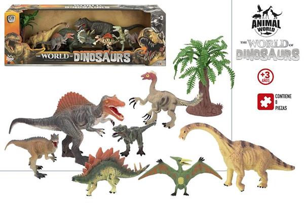 Imagen de Set Dinosaurios Animal World 8 Piezas