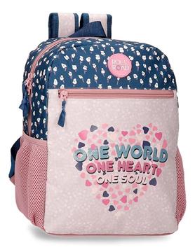 Imagen de Mochila Adaptable Corazones 27x33x11Cm
