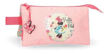 Imagen de Neceser Minnie Florals 3 Cremalleras 22x12x5cm