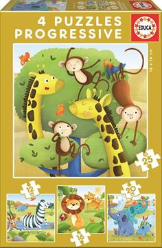Imagen de Puzzle Animales Salvajes Progresivos