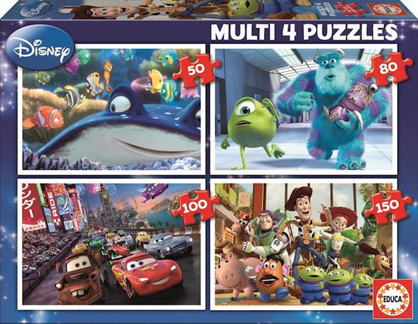 Imagen de Puzzle Multi 4 Pixar Progresivo