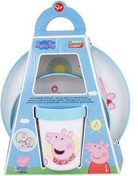 Imagen de Set Vajilla Antideslizante 3 Piezas Peppa Pig