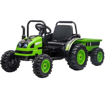 Imagen de Tractor Batería Con Remolque Verde