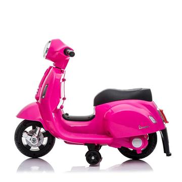 Imagen de Moto Vespa Eléctrica Rosa Con Mp3