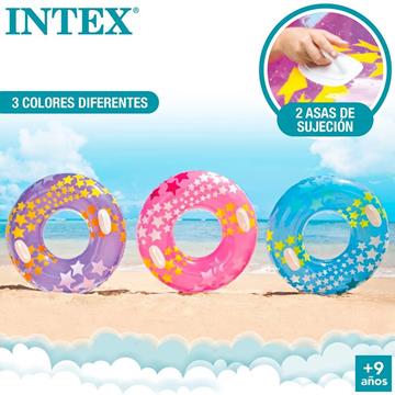Imagen de Flotador hinchable rueda asas Intex