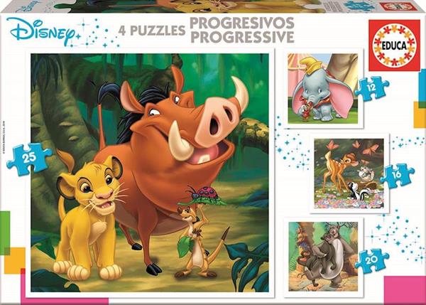 Imagen de Puzzle Progresivo Animales Disney