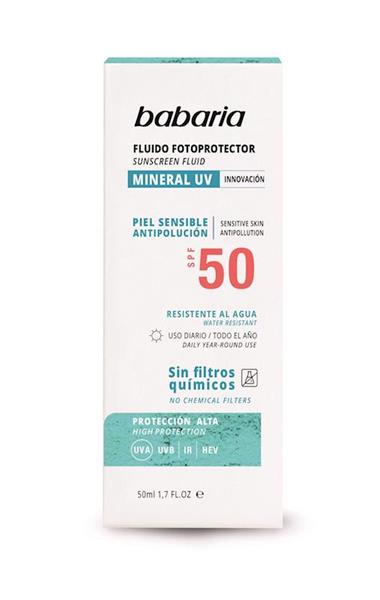 Imagen de Crema Facial Babaria Mineral SPF50 75 ML