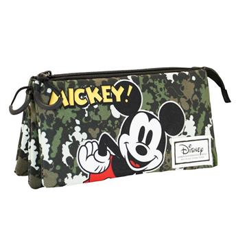 Imagen de Estuche Triple Mickey 23x11x10Cm