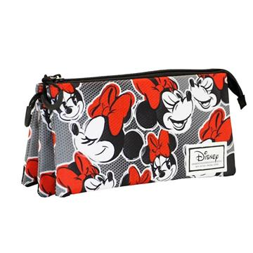 Imagen de Estuche Triple Minnie 23x11x10Cm