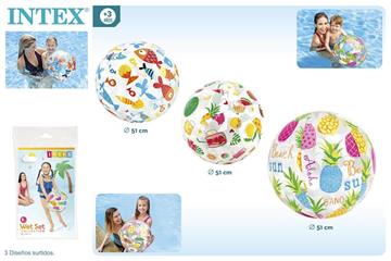 Imagen de Pelota Hinchable Decoradas 3 Modelos Intex