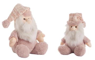 Imagen de Peluche Papa Noel Rosa 28 Cm