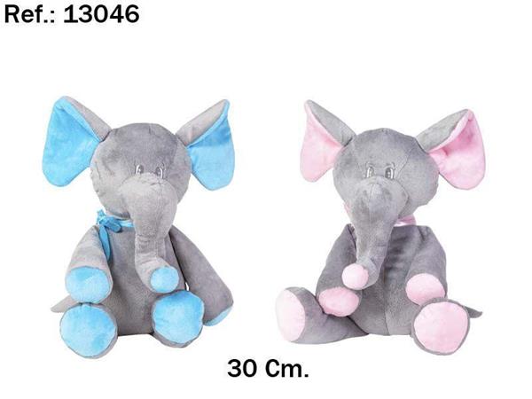 Imagen de Peluche Elefante Azul O Rosa 30Cm
